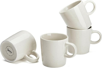 Sweese 3.5oz Porcelain Espresso Cups Set of 4, Mini Coffee Mugs Demitasse Cups by Sweese