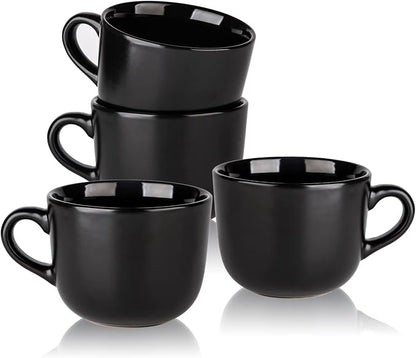 AmorArc 24 oz Soup Mugs with Handles, Jumbo Ceramic Bowls Mugs Set with handles by AmorArc