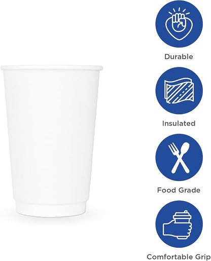 Karat C-KIC520W 20 oz. Insulated Paper Hot Cups - Image 2