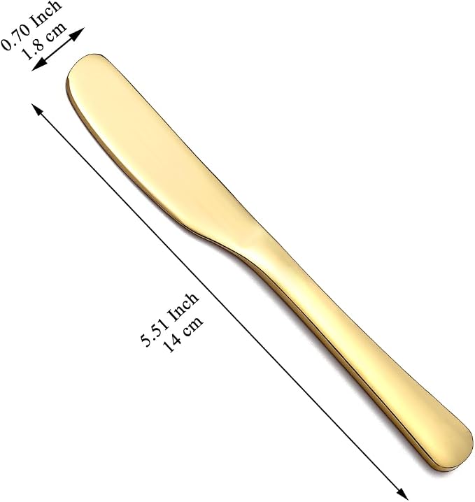 Butter Knife Spreader 4 Pcs, Stainless Steel Butter Knives - Image 2