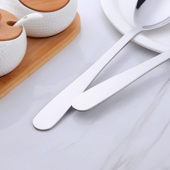 12 Inches Stainless Steel Salad Server Sets - Image 6