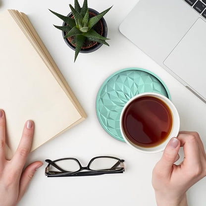 ME.FAN Silicone Coasters with Holder, Drinking Coasters - Image 9