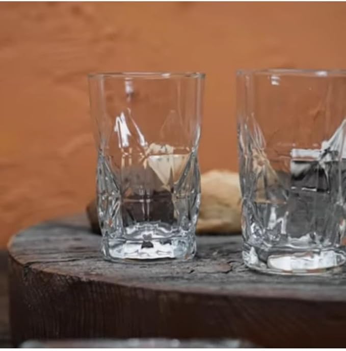 BOHEM'S Small Juice Glasses, Mini Clear Glass Cups Tumblers, Drinking Glassware - Image 5