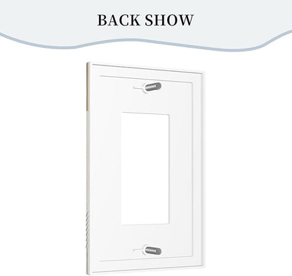 Outlet Covers Mid Century Boho Sun Beige Minimalist Abstract 1 Gang Wall Plate Single Rocker Light Switch Cover Decorative GFCI Receptacle Electrical Switchplate for Bathroom Bedroom （2 Pack）