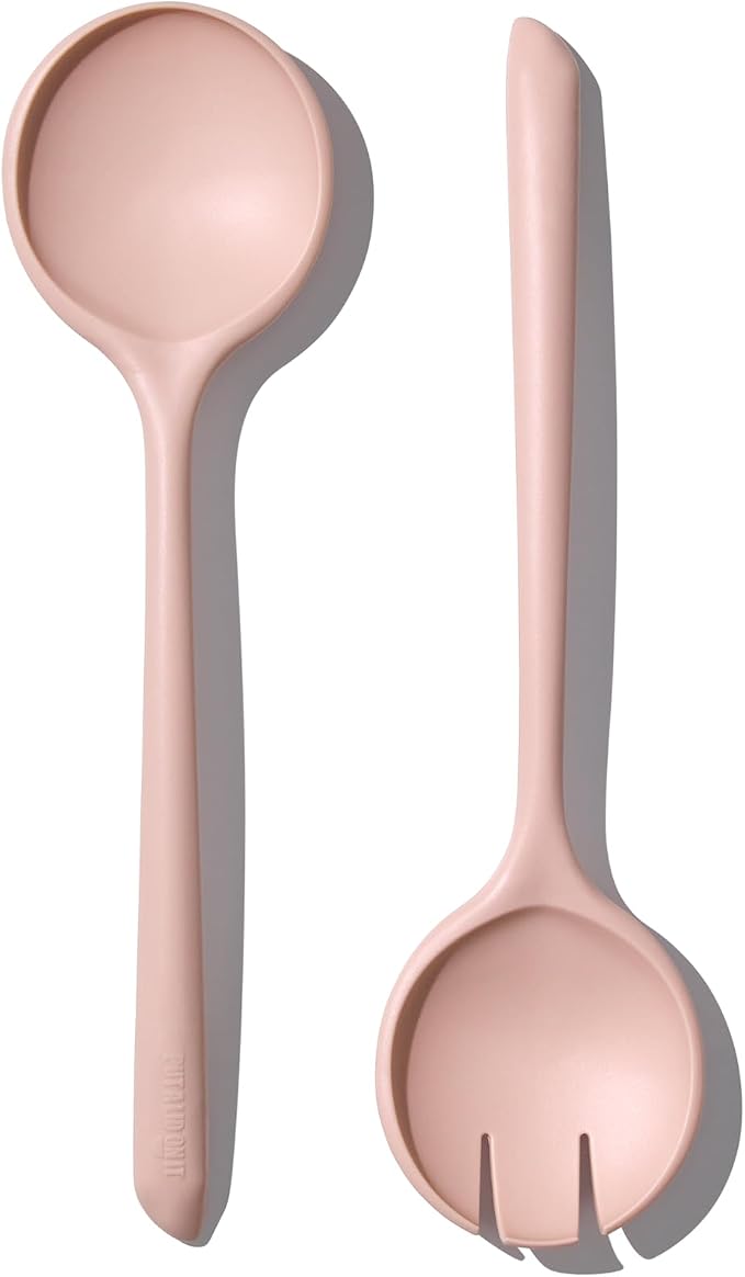 Salad Servers - Spoon and Fork Serving Set, Certified Recycled Food-Safe Plastic by Unknown
