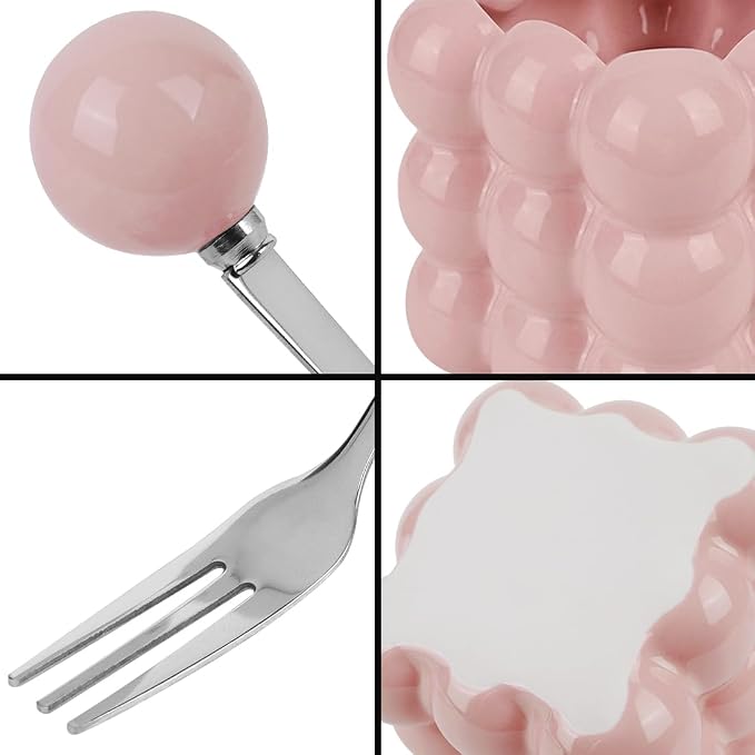 6 Piece Stainless Steel Fruit Fork Set - Image 5