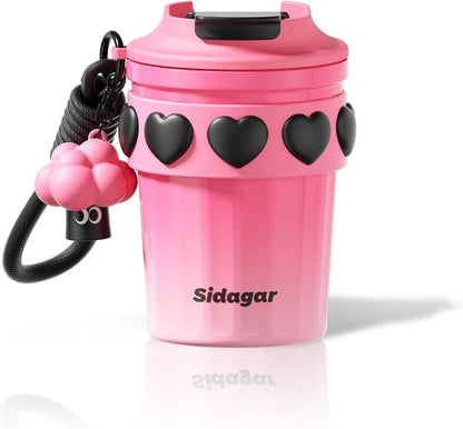 SDGA+ 12 oz Travel Coffee Mug Spill Proof Leak Proof, Stainless Steel Thermal by SDGA
