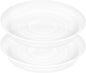 2 Pack of 14 inch Plant Saucer, 1.7" Depth Tray, Large Deep Garden Plastic by Bleuhome