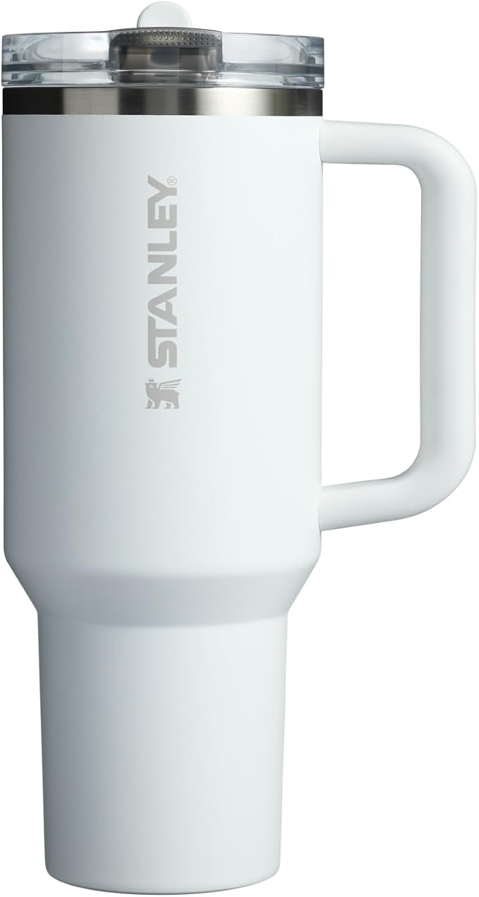 STANLEY Quencher ProTour Flipstraw Tumbler, 40 oz, Frost | Built-In Straw & by Unknown