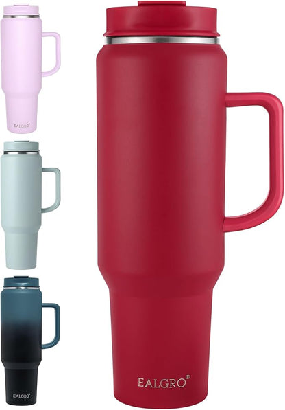 EALGRO 50 oz Tumbler with Handle, Insulated Tumblers with Lid and Straw | by EALGRO