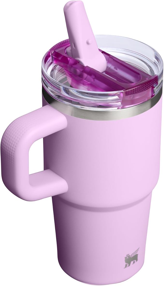STANLEY Quencher ProTour Flipstraw Tumbler, 20 oz, Soft Orchid | Built-In Straw - Image 3