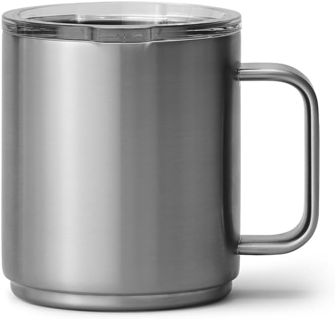 YETI Rambler 10 oz Ceramic Lined Stackable Mug, Vacuum Insulated, Stainless - Image 3