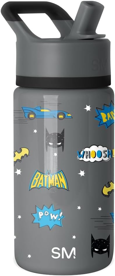 Simple Modern Batman Kids Water Bottle & Toddler Cup | 14oz | Insulated by Unknown