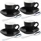 homEdge Porcelain Espresso Shot Cup Set - 80 ml / 2.67 oz by homEdge