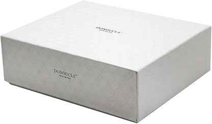 Crystal Napkin Holder Rings Square Design, Christmas Decorations for Dinner Clear 2" Set of 4