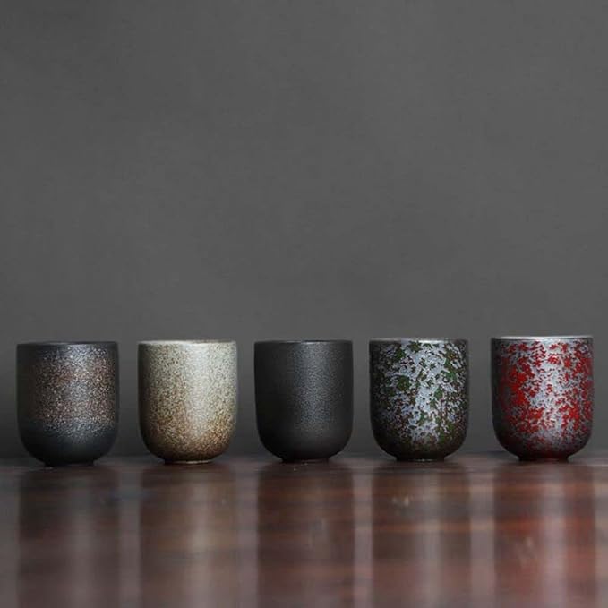 130ML Ceramic Tea, Kung Fu Cups Chinese Tea Cup, Japanese Style Handle-Less - Image 8