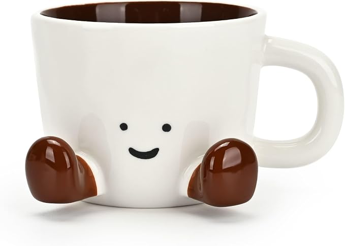 Coffee Mugs, Cute funny Mug For Women, 12.8oz/380ml Unique Ceramic Coffee Tea by EWCEFIE