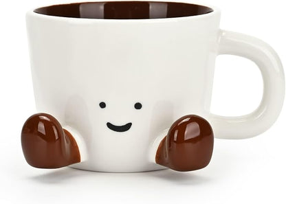 Coffee Mugs, Cute funny Mug For Women, 12.8oz/380ml Unique Ceramic Coffee Tea by EWCEFIE