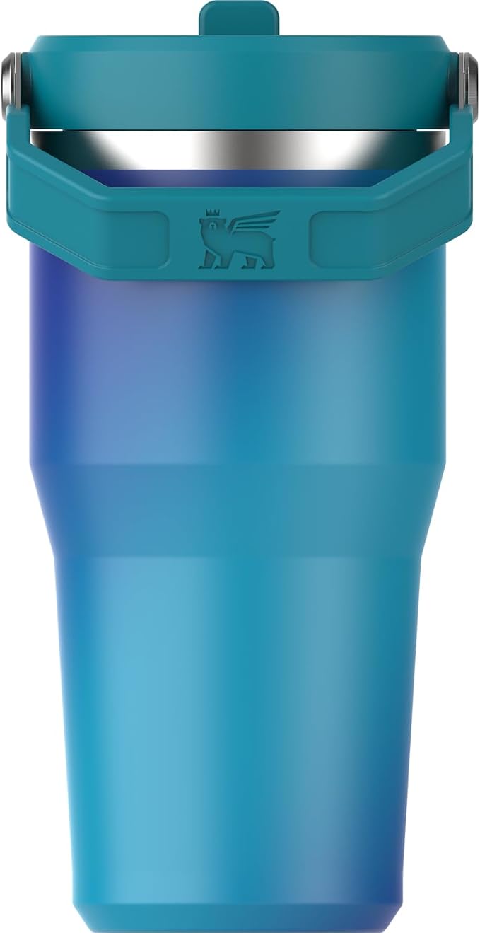 STANLEY IceFlow 2.0 Flip Straw Tumbler, 20 oz, Sea Glass Aura | Easy Carry - Image 3