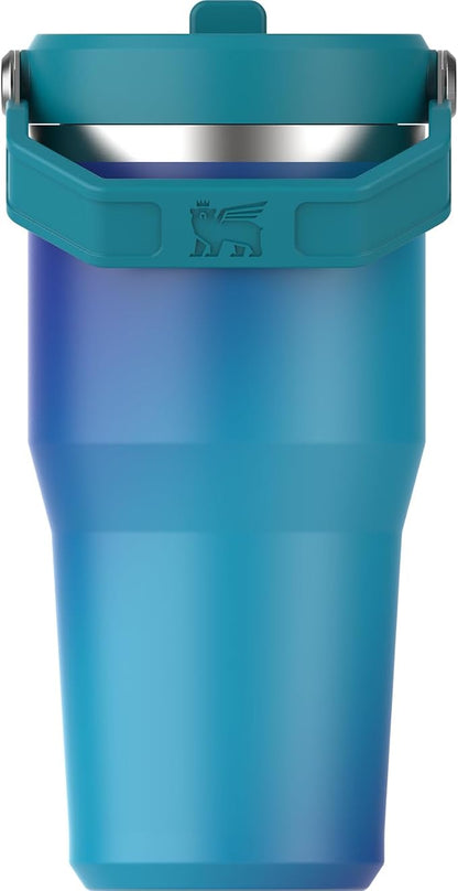 STANLEY IceFlow 2.0 Flip Straw Tumbler, 20 oz, Sea Glass Aura | Easy Carry - Image 3
