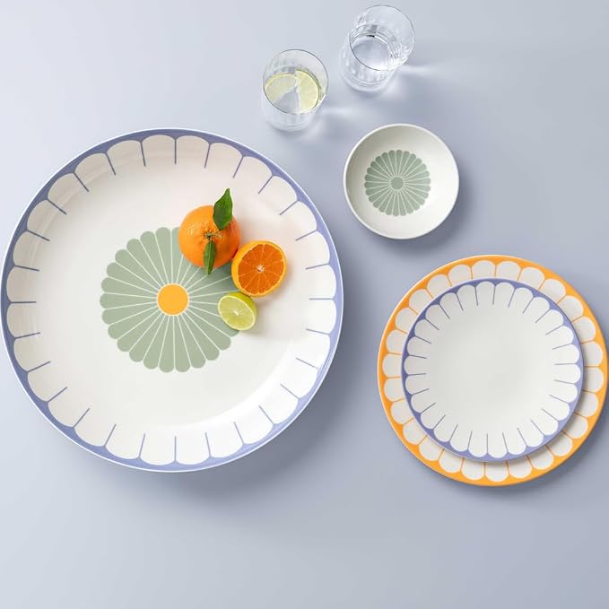 Villeroy & Boch Fleur Vert Dessert Bowl, Creamy White/Green, 3.75 oz | Creamy - Image 8