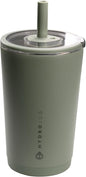 HydroJug Everyday Tumbler 14 oz – Ceramic-Lined Insulated Tumbler with Straw and Soft-Touch Lid, Cup Holder Friendly, Double-Wall Vacuum Insulation, Reusable Travel Cup – Courtyard