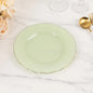 Efavormart 10 Pack | Sage Green 9" Round Plastic Dessert Salad Plates, by efavormart