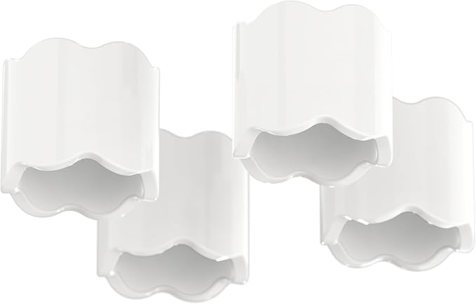 Scalloped Acrylic Napkin Rings Set of 4 – Elegant Decorative Napkin Holders - Image 6