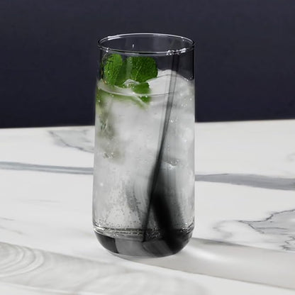 Libbey Ascent Black Ribbon 16 Piece Tumbler and Rocks Glass Set