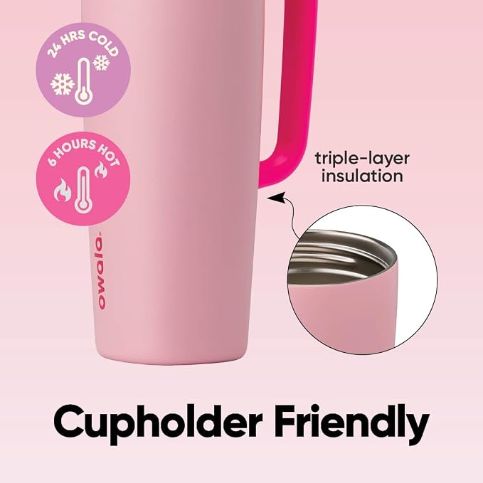 Owala SmoothSip Slider Stainless Steel Insulated Travel Mug - Image 3