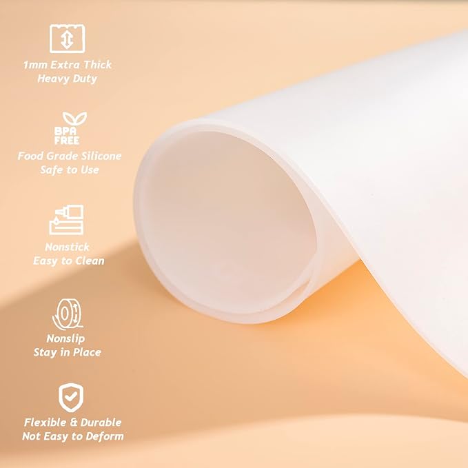 Extra Large Silicone Mat Kitchen Counter Heat Resistant Table Mat 36" x 24" | - Image 4