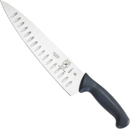 Mercer Culinary M22611 Millennia Black Handle, 10-Inch Granton Edge, Chef's by MercerCulinary