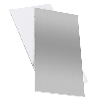 KEILEOHO 2 PCS 6 x 12 Aluminum Sheet Metal, 1/4 Inch Thick Heavy Duty Aluminum Sheets Plates with Protective Film, 6061 T6 Flat Plain Aluminums Plate for Industrial Crafting Framing Base Plate
