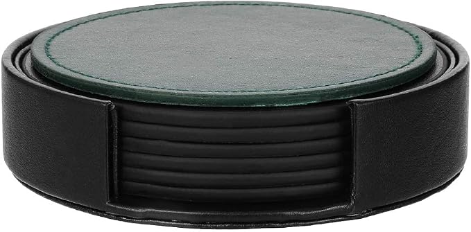 6 Packs PU Leather Coasters for Drinks - Image 3