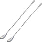Bar Spoon Cocktail Mixing Stirrers, 12” Long Handle, Long Drink Spoons by Briout