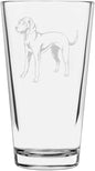 Vizsla Custom Personalized Dog Themed Etched All Purpose 16oz Pint Glass