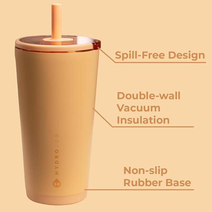 HydroJug Everyday Tumbler 20 oz, Ceramic-Lined Straw Cup - Image 3