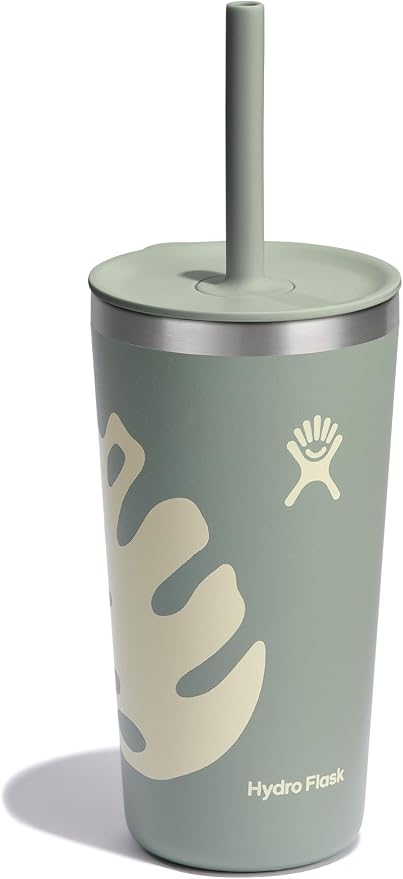 Hydro Flask 20 Oz All Around Tumbler Straw Lid Botanical Bliss Agave - Image 2