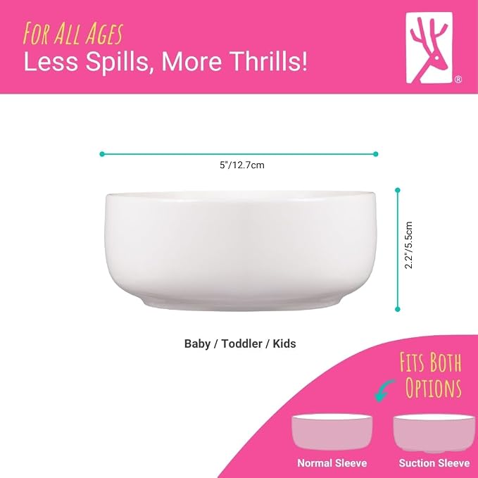 Elk and Friends Kids Porcelain Bowls| Kids/Toddler/Baby Feeding | Microwave & - Image 5
