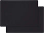 Gartful Silicone Mats for Countertop - Thicker, 28" by 20" Extra Large Multipurpose Mat, Counter Table Protector, Desk Saver Pad, Placemat Nonstick Nonskid Heat-Resistant Pad, Black, 2PCS