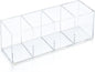 Clear Acrylic 4-Compartment Organizer Box, Large (8.7" × 3.0" × 3.7") – Handcrafted, Eco-Friendly, Minimal Packaging Home Storage Organizer