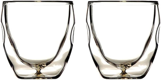 Moderna Artisan Series Double Wall 2 oz Beverage & Espresso Shot Glasses by Ozeri