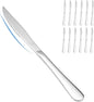 SANTUO 12-piece Dinner Knives, Serrated 18/10 Stainless Steel Steak Knife Set by SANTUO
