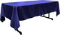 LA Linen Polyester Poplin Washable Rectangular Tablecloth, Stain and Wrinkle Resistant Table Cover 60x108, Fabric Table Cloth for Dinning, Kitchen, Party, Holiday 60 by 108-Inch, Royal Blue