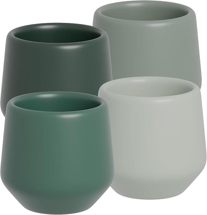 MIAMIO - Espresso Cups Set of 4 / Mug, Ceramic - Luxe | Ceramic espresso cups by MIAMIO