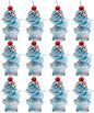 Vikko Dessert Bowls, Set of 12 Decorative Glass Ice Cream Cups, 5.5 Ounce Glass Dish for Dessert, Candy, Fruit Cup, Dishwasher Safe