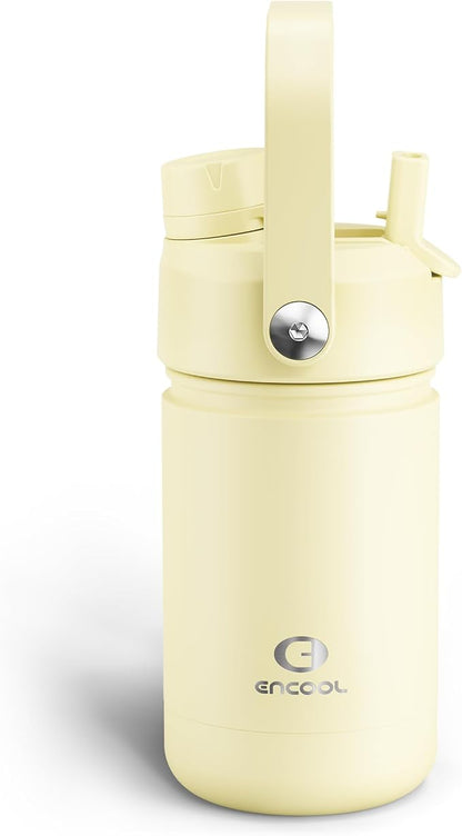 ENCOOL Kids Insulated Water Bottle - 12oz Stainless Steel Water Bottle with by ENCOOL