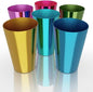 Reusable Aluminum Cups 15 oz Set of 6 by ALPENKOK