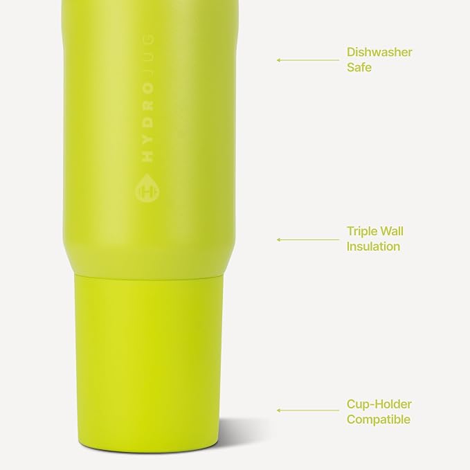 HydroJug Sport 20 oz Insulated Stainless Steel Water Bottle, Lemon Lime - Image 3