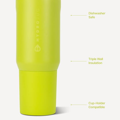 HydroJug Sport 20 oz Insulated Stainless Steel Water Bottle, Lemon Lime - Image 3